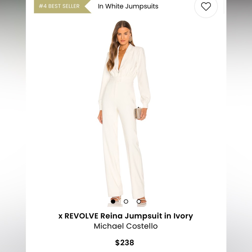 x REVOLVE Reina Jumpsuit in Ivory
Michael Costello